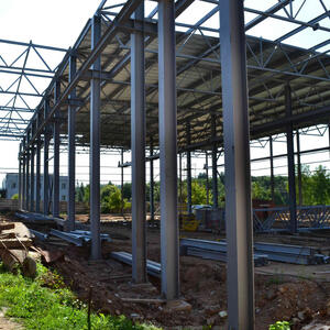 Завершен монтаж металлоконструкций