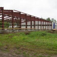 Быстровозводимый склад временного хранения из металлоконструкций