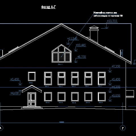 Чертеж Фасада А-Г